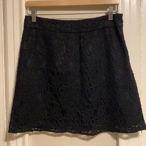 Laundry by Shelli Segal Lace Black Short Skirt Size 4